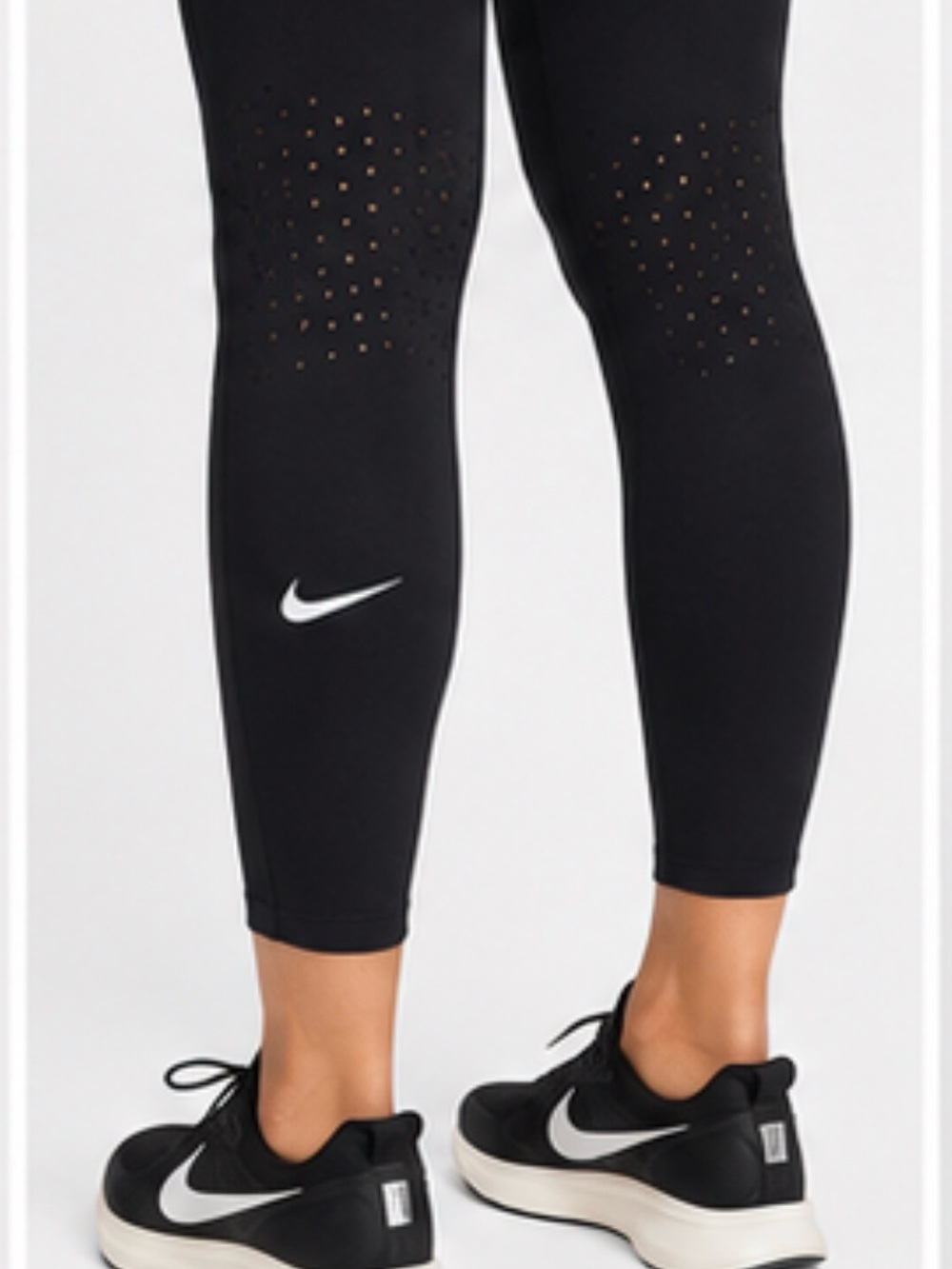 Like New Nike Swift Dri-FIT High Waist 7/8 Running Leggings Black Pockets Size S - Picture 3 of 13